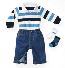 sporty stripes set