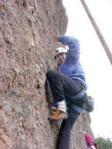 Stephen Rock Climbing